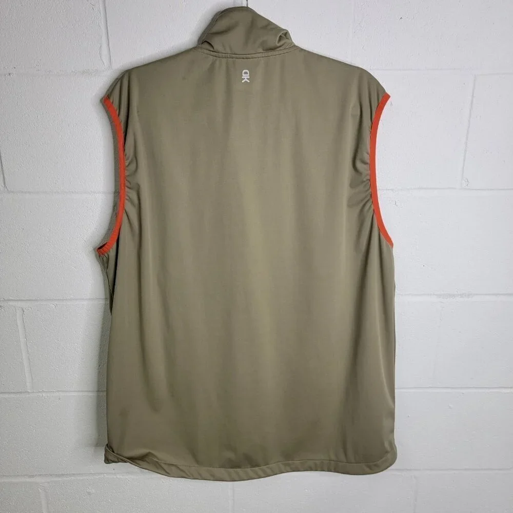 Little Donkey Andy Vest Men's Softshell Full Zip XXL Golf Vest Tan Orange - Picture 2 of 6